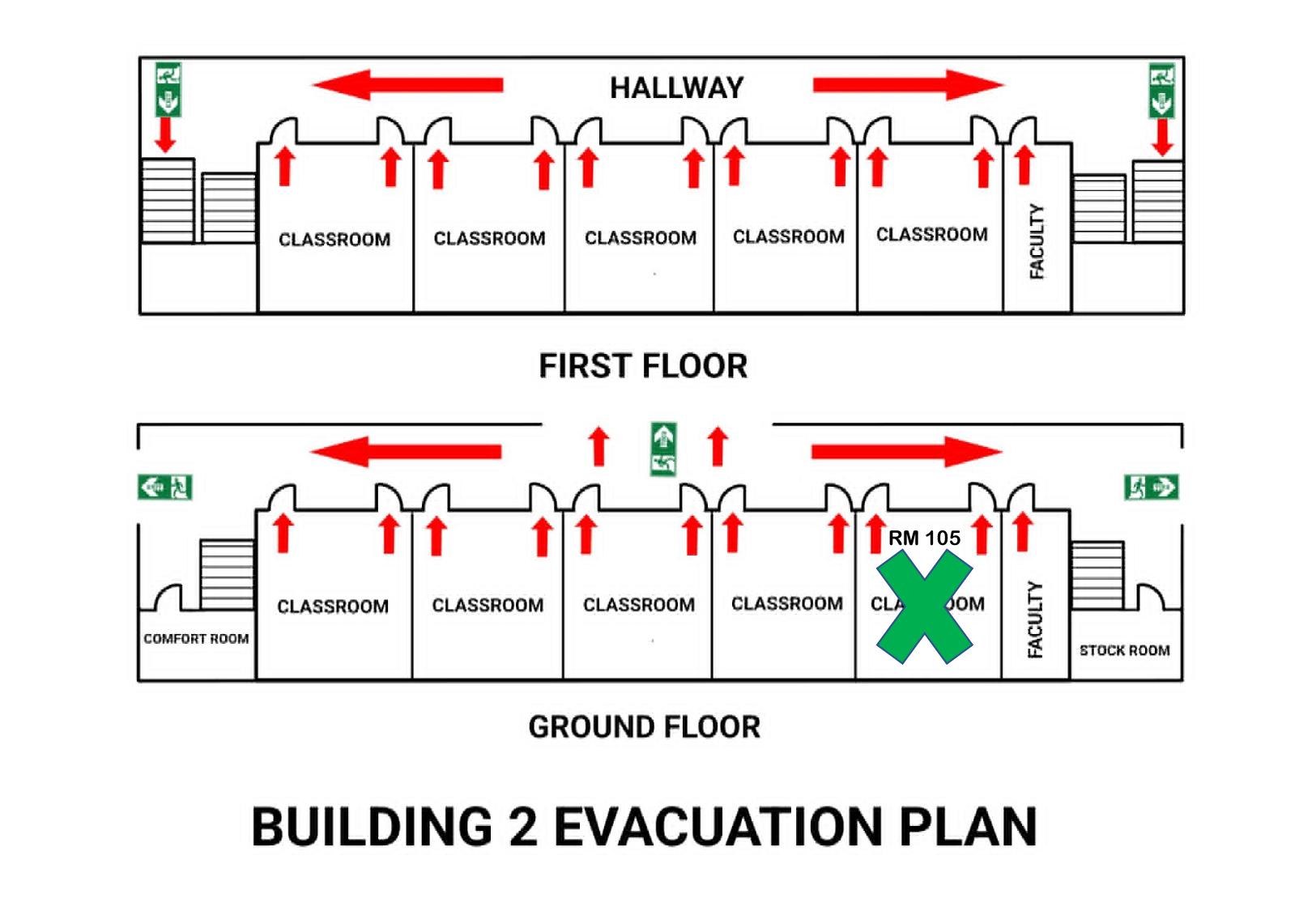 Building 2 evacuation plan