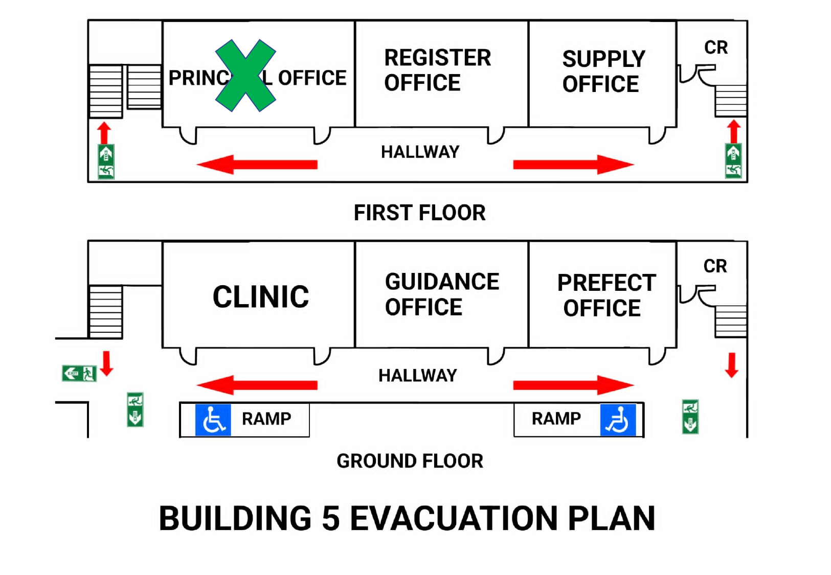 Building 5 evacuation plan